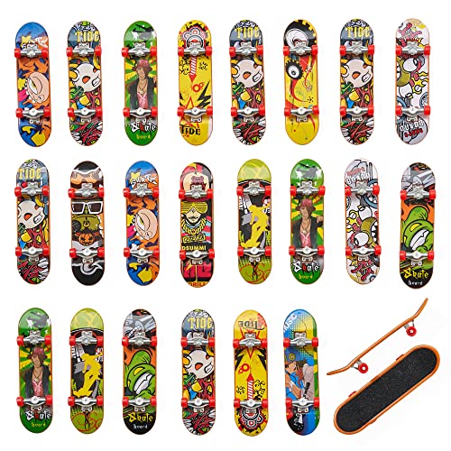 THE TWIDDLERS 24 Mini Finger Skateboards - Give Aways für Jungen, Mitgebsel für Kindergeburtstag, Adventskalender, Mitbringsel, Gastgeschenke von THE TWIDDLERS