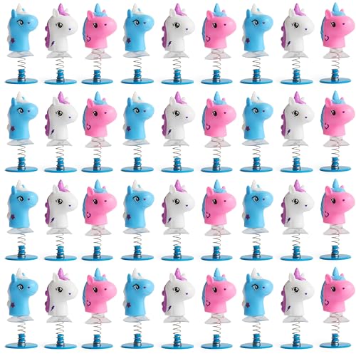THE TWIDDLERS 36 Einhorn Springende Spielzeug für Kinder, 6cm - Partygeschenke für Mädchen, Multipack Party Tütenfüller und Springspielzeuge Geschenk Set, Klassenzimmer Preise von THE TWIDDLERS