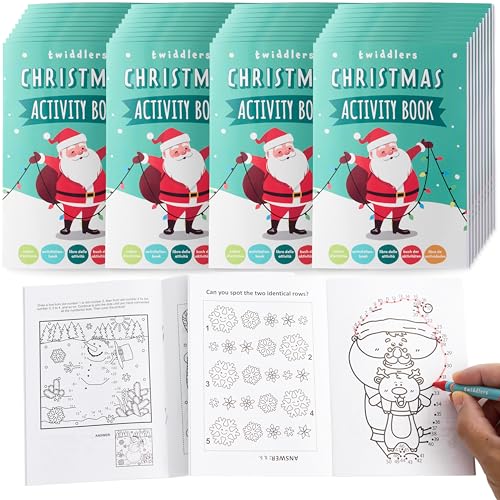 THE TWIDDLERS 36 Mini Weihnachten Puzzlebücher für Kinder, 14cm - Mitgebsel, Kindergeburtstag, Adventskalender, Piñata THE TWIDDLERS 36 Mini Weihnachten Puzzlebücher für Kinder, 14cm - Mitgebsel, Kindergeburtstag, Adventskalender, Piñata von THE TWIDDLERS