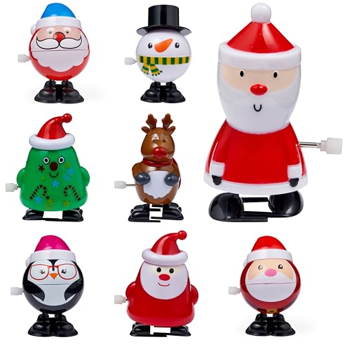 THE TWIDDLERS 8 Weihnachts-Spielzeuge für Kinder, 8 cm – Überraschungstüten, Adventskalender, Geburtstage, Weihnachtssocken, Gastgeschenke von THE TWIDDLERS