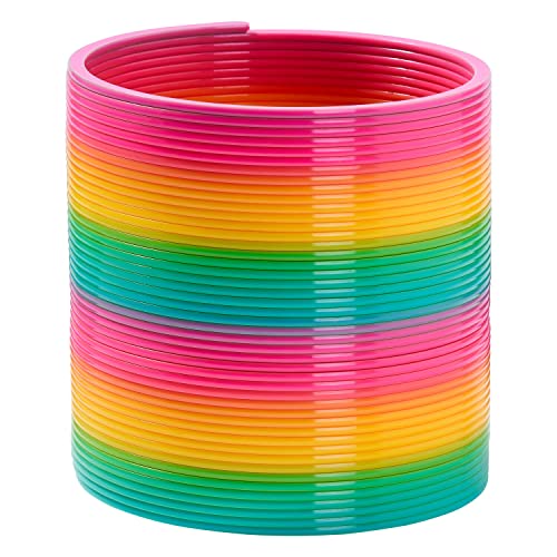 THE TWIDDLERS Riesige Regenbogen Spirale, XXL Treppenläufer Kinderspielzeug Sprungfeder Springspirale Retro Springfeder für Mädchen & Jungen - 15cm Durchmesser THE TWIDDLERS Riesige Regenbogen Spirale, XXL Treppenläufer Kinderspielzeug Sprungfeder Springspirale Retro Springfeder für Mädchen & Jungen - 15cm Durchmesser von THE TWIDDLERS
