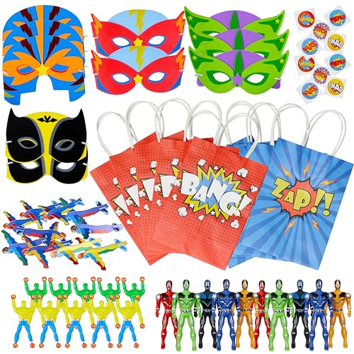 THE TWIDDLERS Superhelden Partytüten Gefüllt mit Spielzeug für Jungen & Mädchen - Kindergeburtstag, Gastgeschenke, Mitgebsel (20) von THE TWIDDLERS