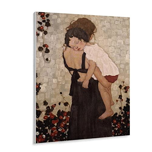 Mutter Und Kind Von Gustav Klimt Replik Poster Holz Puzzle 1000 Stück Adult Toys Dekompressionsspiel（75x50cm）-z30p von THEVWL