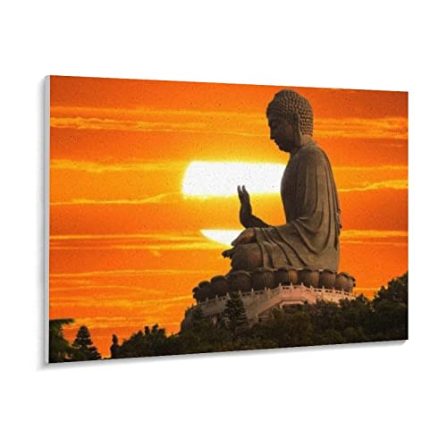 Papierpuzzle 1000 Stück Buddhistisches Denkmal Bei Sonnenuntergang Rätsel Lernspielzeug Für Erwachsene Geburtstagsgeschenk（38x26cm-z84p von THEVWL