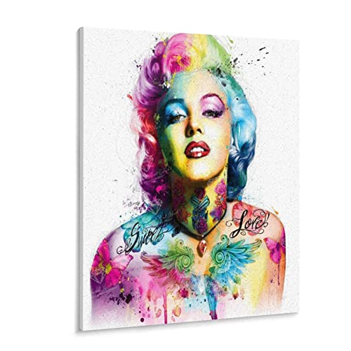 Papierpuzzle 1000 Stück Zusammenfassung Bunte Marilyn Monroe Puzzles Lernspielzeug Für Erwachsene Geburtstagsgeschenk（38x26cm-z35p von THEVWL