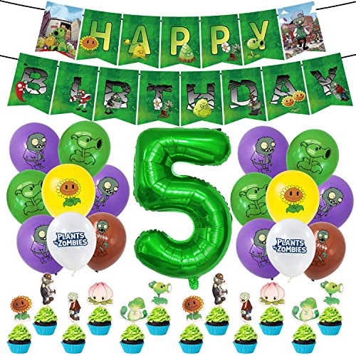 Party Deko 46 pcs, Luftballons Geburtstag, Kuchen Deko, Geburtstag Banner,Geburtstag Dekoration, Kinder Geburtstagsparty von THEXIU