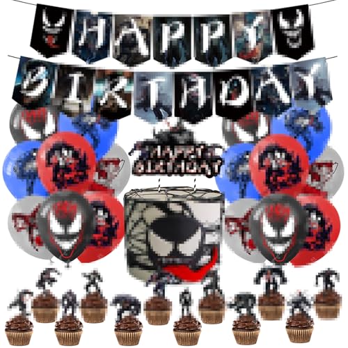 Geburtstag Set 30 pcs, Luftballons, Party Deko, Alles Gute zum Geburtstag Banner, Kuchen Dekoration, Cupcake Topper, Motto Party, Dekorationen für Kindergeburtstagsfeier Geburtstag Set 30 pcs, Luftballons, Party Deko, Alles Gute zum Geburtstag Banner, Kuchen Dekoration, Cupcake Topper, Motto Party, Dekorationen für Kindergeburtstagsfeier von THEXIU