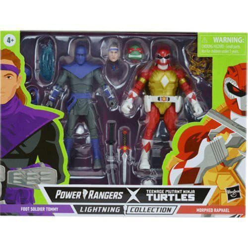 THG Rangers X Teenage Mutant Ninja Turtles Relámpago Colección Pie Solmutter Tommy Raphael Rojo Figur aus Stahl RD-RS270099 von Power Rangers