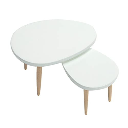 1/12 Miniatur Triangle Table Modell Möbelmodell Spielzeug Schöner Computertisch Für Kinder Tisch Mittelstücke Dreiecksform von THINCAN