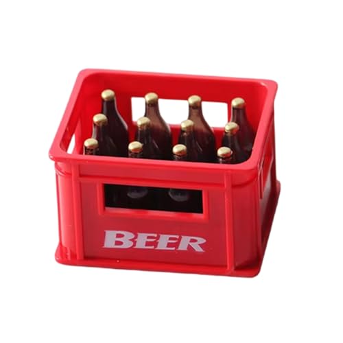 1/12 Scale Bierkiste Dollhouses Miniatur Bier Box Bierflaschenmodell Figur Für Realistische Puppenhäuser Dekoration von THINCAN
