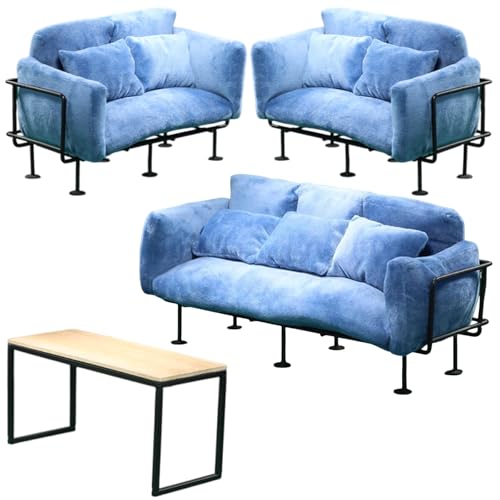 1/6 Scale Couch Model Modernes Miniatursofa Realistische Verschiebung Von Puppenhäusern Möbel Für Schlafzimmer Wohnzimmer Miniatur Wohnzimmer Sofa Dekore von THINCAN