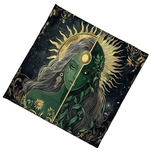 Faltbares Fleece Wahrsager Tuch Praktische Bezaubernde Mystische Muster Kratzfeste Oberflächen Für Tarots Tragbare Tarotmatten Geeignet von THINCAN