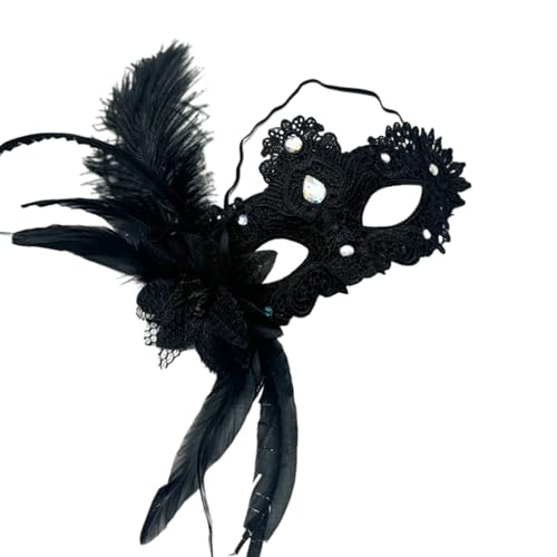 Gefressenes Gesichtsschutz Mit Funkelnden Strasssteinen Komfortable Halloween Für Themen Und Rollenspiele Atmungsaktives Party Accessoire von THINCAN