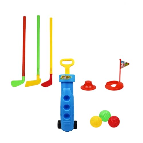 Junior Golfing Training Kits Spielzeug 9PCS Golfer Clubs Ball Set Verbesserung Der Handaugenkoordination Kinder Sportaktivität Indoor Outdoor Set Für Kinder von THINCAN