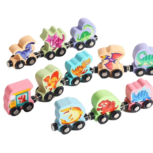 Kleinkindspielzeug Für 2 4 3 Jahre Alte Jungen Mädchen Fun STEM Game Geschenke Holz Nummer Zug Set Educational Toy Car Car Wood Number Für Kleinkinder von THINCAN