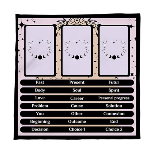 Lesekarte Astrologie Tischdecke Tarots Divinationen Stoff Gottesbrettspiel Accessoires Reading Card Tarots Karten Spirituelle Decktuch von THINCAN