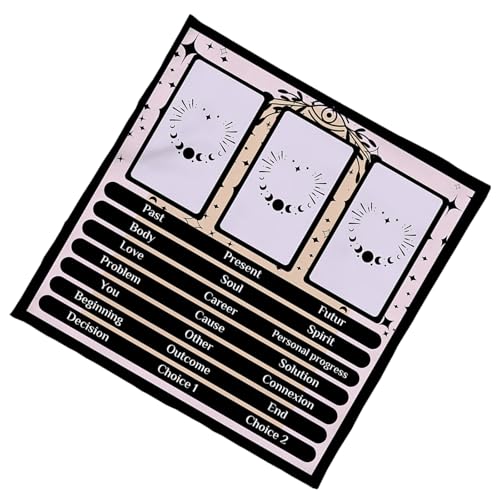 Lesekarte Astrologie Tischdecke Tarots Divinationen Stoff Gottesbrettspiel Accessoires Reading Card Tarots Karten Spirituelle Decktuch von THINCAN
