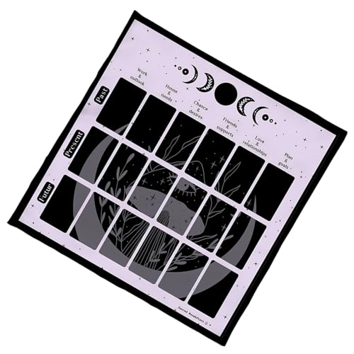 Lesekarte Astrologie Tischdecke Tarots Divinationen Stoff Gottesbrettspiel Accessoires Reading Card Tarots Karten Spirituelle Decktuch von THINCAN