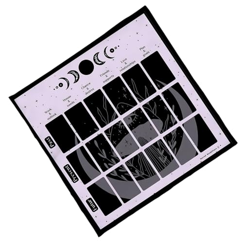 Lesekarte Astrologie Tischdecke Tarots Divinationen Stoff Gottesbrettspiel Accessoires Reading Card Tarots Karten Spirituelle Decktuch von THINCAN