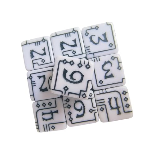 Mechanische Industrielle Acryl Dices Square Edged Eck Nummer 6 Seiten Sided Dices Für Tabletops Game and Math Education Industrial Styles Game Tool von THINCAN