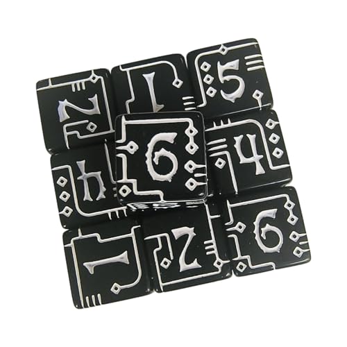 Mechanische Industrielle Acryl Dices Square Edged Eck Nummer 6 Seiten Sided Dices Für Tabletops Game and Math Education Industrial Styles Game Tool von THINCAN