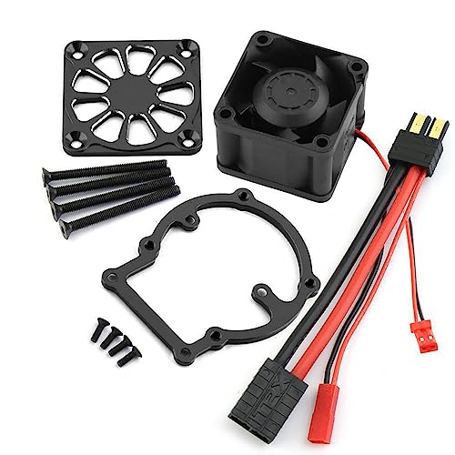 Motorkühlungslüfter Motor Doppelventilator Für Auto 1/8 4WD LKW Zubehör Teil Für 12 Jahre Und Höher von THINCAN