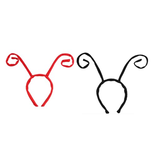 Schmetterling Antennen Stirnband Ladyvögel Antennen Stirnband Kostüm Haarband Halloween Cosplay Partys Velvets Haarband Halloween Cosplay Party Kostümzubehör von THINCAN