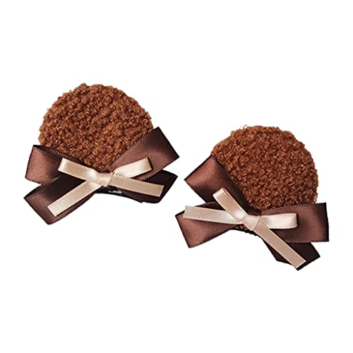 THINCAN 1 Paar Cartoon Hair Clips Cosplay Halloween Party Anime Kostüm Bärenohr Hairpins Für Themenkostüm Party Gunst von THINCAN