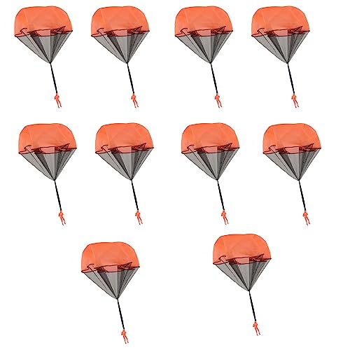 THINCAN 10 Stücke Geräte Werfen Fallschirm Fallschirm Fallschirm In Luft. Truppen Figuren Außerhalb des Flugspielzeugs Für Kinder von THINCAN