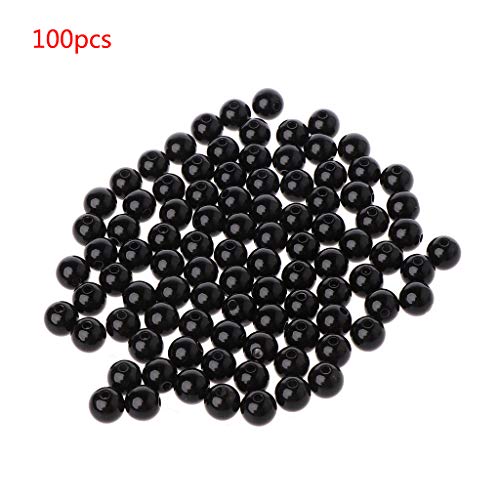 THINCAN 100 Prozent 3-12 Mm Schwarze Sicherheit Für Puppenaugen Nähen Perlen Für Bären Stoffspielzeug von THINCAN