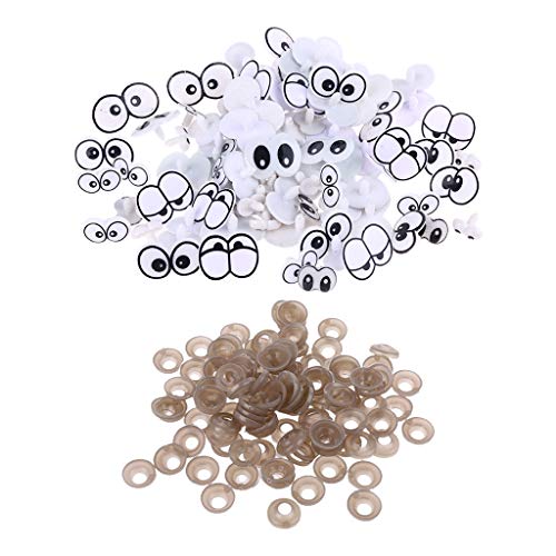 THINCAN 100 Stücke Niedlicher Cartoon Plastik Versteckte Buttonische Große Augen Geeignet Für Bastelschalbücherdekoration THINCAN 100 Stücke Niedlicher Cartoon Plastik Versteckte Buttonische Große Augen Geeignet Für Bastelschalbücherdekoration von THINCAN