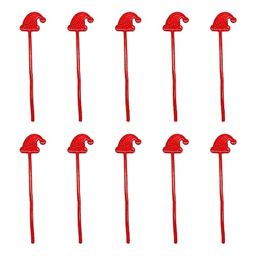 THINCAN 10pcs Klebrige Hände Spielzeug Elastisch Dehnbar Klebrig Für Palmspielzeug Weihnachtshut Geformte Knifflige Hände Spielzeug Geschenke Für Ki von THINCAN