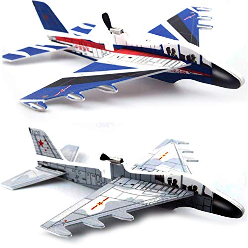 THINCAN 12 ’Foam Craft Electric Flugzeug Modell Flying Toy Kits USB Powered Segelflugzeug Jungen Geschenk Easy Flyer Science STEM Kits von THINCAN