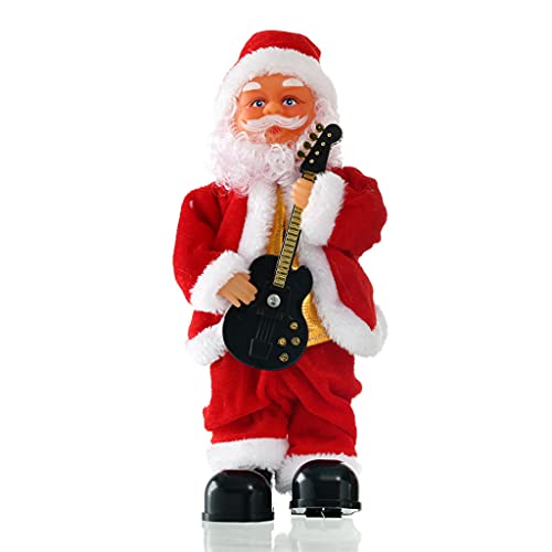 THINCAN 12 ’Toy Figur Elektrischer Weihnachtsmann Für Puppenrealistische Weihnachtsmann Weihnachtsbaum Ornament Miniatur Spielzeug Für Hausdekorati von THINCAN