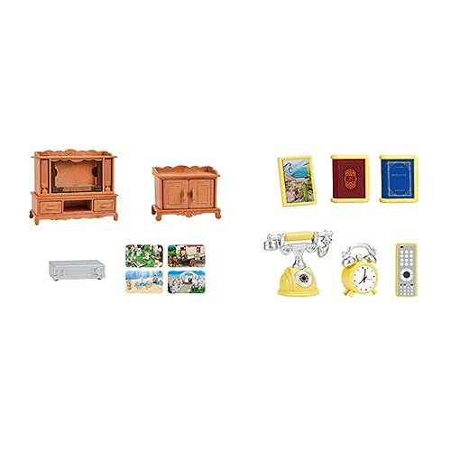 THINCAN 13pcs/Set 1: 12doll House Möbel Set Schrank Dollhouses Möbel Spielzeugpuppenhouses Stand Dollhouses Telefon von THINCAN
