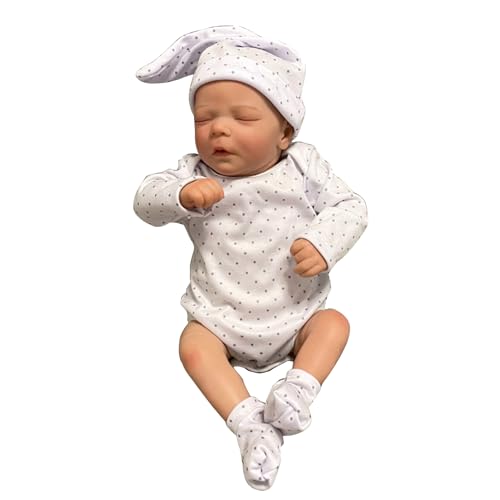 THINCAN 17 Wie Reborns Doll Spielzeugfigur Interaktion Spielzeug Fullbody Sleeping Doll Die Real Aussieht Mit Augen Schließen THINCAN 17 Wie Reborns Doll Spielzeugfigur Interaktion Spielzeug Fullbody Sleeping Doll Die Real Aussieht Mit Augen Schließen von THINCAN