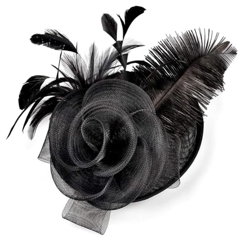 THINCAN 1920er Jahre Garn Top Form Haarnadeln Braut Haarclip Garnhut Kopfschmuck Stil Haarclip Für Halloween Cosplay Party von THINCAN