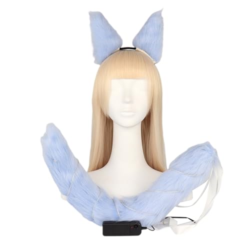THINCAN 1Set Furry Led Light Tail Katze Ohren Kopfbedecke Halloween Cosplay Hair Hoop Für Mädchen Frauen Weihnachten Fancy Party Spielzeug THINCAN 1Set Furry Led Light Tail Katze Ohren Kopfbedecke Halloween Cosplay Hair Hoop Für Mädchen Frauen Weihnachten Fancy Party Spielzeug von THINCAN