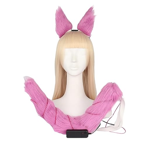THINCAN 1Set Furry Led Light Tail Katze Ohren Kopfbedecke Halloween Cosplay Hair Hoop Für Mädchen Frauen Weihnachten Fancy Party Spielzeug THINCAN 1Set Furry Led Light Tail Katze Ohren Kopfbedecke Halloween Cosplay Hair Hoop Für Mädchen Frauen Weihnachten Fancy Party Spielzeug von THINCAN