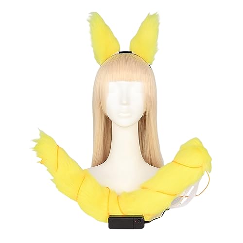 THINCAN 1Set Furry Led Light Tail Katze Ohren Kopfbedecke Halloween Cosplay Hair Hoop Für Mädchen Frauen Weihnachten Fancy Party Spielzeug THINCAN 1Set Furry Led Light Tail Katze Ohren Kopfbedecke Halloween Cosplay Hair Hoop Für Mädchen Frauen Weihnachten Fancy Party Spielzeug von THINCAN