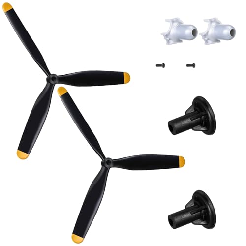 THINCAN 2 Leichter Gewicht Kunststoff Propeller Set Für Funkgesteuerte Flugzeuge Ferngesteuertes Flugzeug Upgrades Remote Flugzeuge Propeller Optimiert von THINCAN
