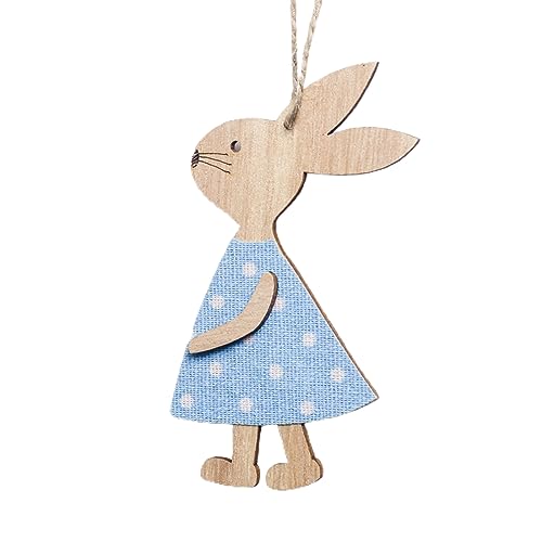 THINCAN 2.76x4.33in Schöne Kaninchen Holz Ornamente Für Kinder/Erwachsene Lindern Stresszubehör Weihnachtsatmosphäre Kultivieren Hängende Kunsthandwerks Für Kinder von THINCAN