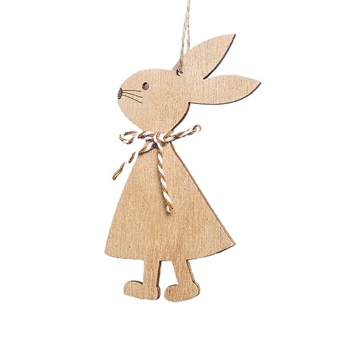 THINCAN 2.76x4.33in Schöne Kaninchen Holz Ornamente Für Kinder/Erwachsene Lindern Stresszubehör Weihnachtsatmosphäre Kultivieren Hängende Kunsthandwerks Für Kinder von THINCAN