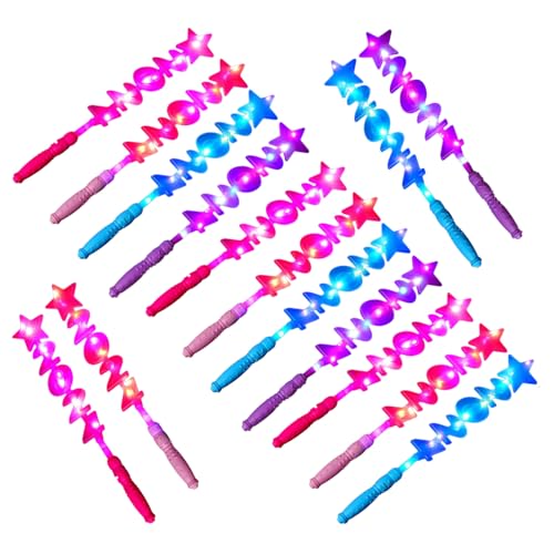 THINCAN 2025 Neujahrs LED Sticks 15pcs Magische Zauberstab Spielzeugparty Requisiten Glow Sticks Für Geburtstagsfeier Und Nachtspaß von THINCAN