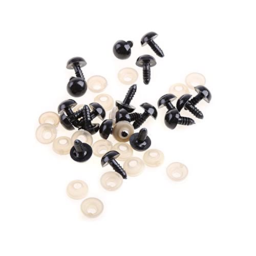 THINCAN 20pcs 6-20mm Schwarze Plastiksicherheitsaugen Für Teddybären/Puppen/Spielzeugtier/Filzen THINCAN 20pcs 6-20mm Schwarze Plastiksicherheitsaugen Für Teddybären/Puppen/Spielzeugtier/Filzen von THINCAN