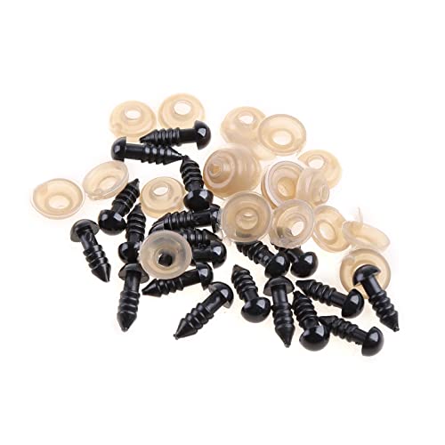THINCAN 20pcs 6 Mm Schwarze Plastiksicherheitsaugen Für Bär/Puppen/Spielzeugtier/Feltze THINCAN 20pcs 6 Mm Schwarze Plastiksicherheitsaugen Für Bär/Puppen/Spielzeugtier/Feltze von THINCAN