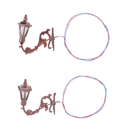 THINCAN 2pcs Miniatur Wandlampenmodell Mit Tragbaren Handwerksbedarf Von LED Licht Für Sandtisch Und Puppenhäuser Display Lösung THINCAN 2pcs Miniatur Wandlampenmodell Mit Tragbaren Handwerksbedarf Von LED Licht Für Sandtisch Und Puppenhäuser Display Lösung von THINCAN