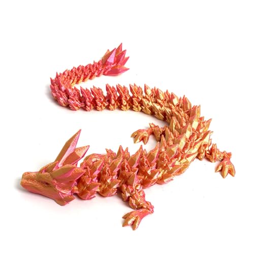 THINCAN 3D Gedruckter Drachenmodell Figur Spielzeug Mit Lebendiger Farbe Und Bewegliches Gelenk Design Für Kinderkollektor Geben von THINCAN