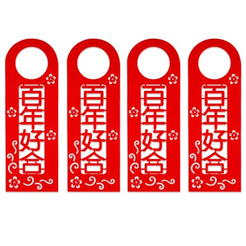 4 Stücke Chinesische Neujahrstürgriff Ornamente Verlockend Hängende Festival Geschenke Home Decor Exquisites 4 Stücke Chinesische Neujahrstürgriff Ornamente Verlockend Hängende Festival Geschenke Home Decor Exquisites von THINCAN