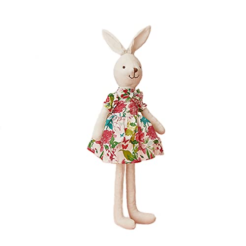 THINCAN 40 cm Cartoon Kaninchenpuppe Mit Blumenrock 15 6 Zoll Soft Hase Form Stoffed Doll Kinder Beschädigung Schlafgeschenk von THINCAN